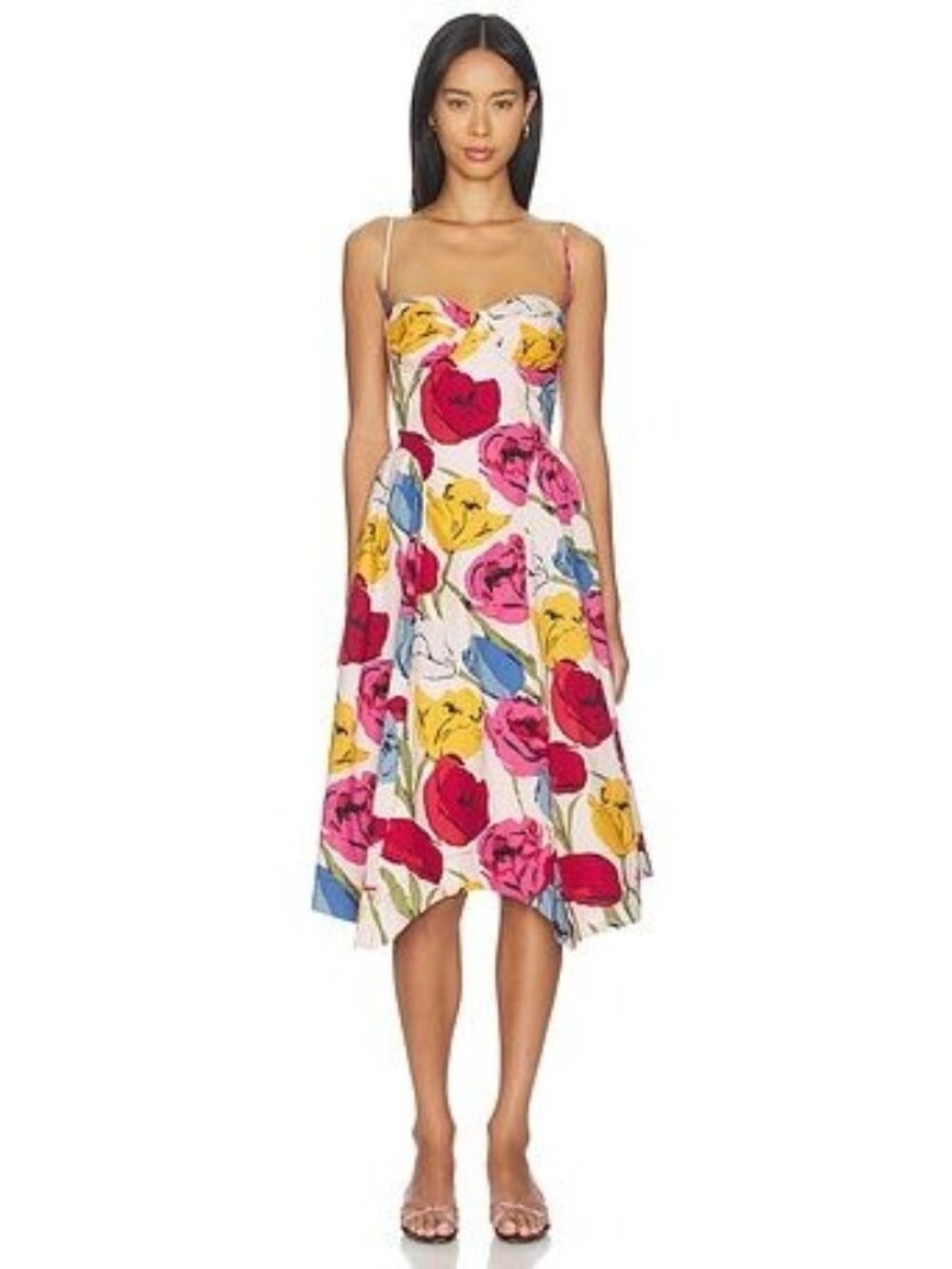 Free People Revolve Women’s Cherish Foral Print Strappy Halter Midi Dress Size 2